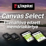 Kingston Canvas Select - Ellenállóvá edzett memóriakártya
