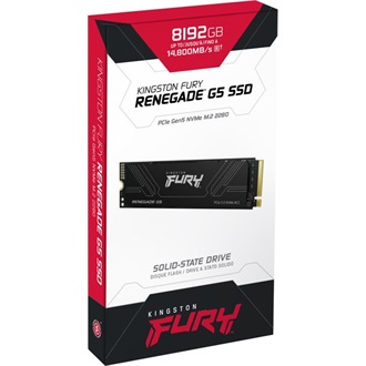 Kingston Fury Renegade 8TB PCIe x4 (5.0) M.2 2280 SSD fekete