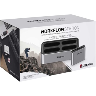Kingston USB-C 3.2 Gen2 Workflow Station Dock w/Dual-Slot SD UHS-II Card Reader