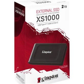 Kingston XS1000 2TB USB-C 3.2 Gen2 külső SSD fekete