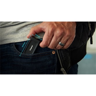 Kingston XS1000 2TB USB-C 3.2 Gen2 külső SSD fekete