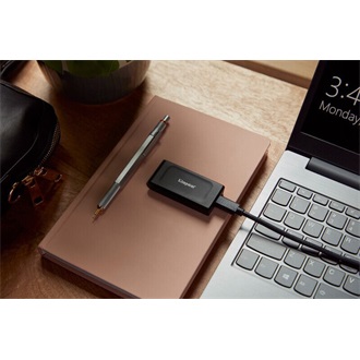 Kingston XS1000 2TB USB-C 3.2 Gen2 külső SSD fekete