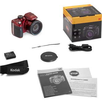 Kodak Pixpro AZ425 digitális piros fényképezőgép