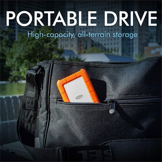 LaCie Rugged Mini 5TB USB3.0 2,5" vízálló ütésálló külső HDD fehér-narancssárga