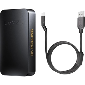LAMZU Atlantis 8KHz USB-C reciever fekete