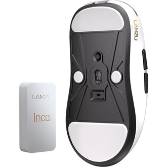LAMZU INCA optikai vezeték nélküli gaming egér fehér (Bontott!)