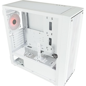 LC-Power 810W Bright Crawler X táp nélküli ablakos Mid Tower számítógépház fehér