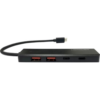 LC-Power LC-HUB-U3-4-C 4-portos USB-C hub fekete