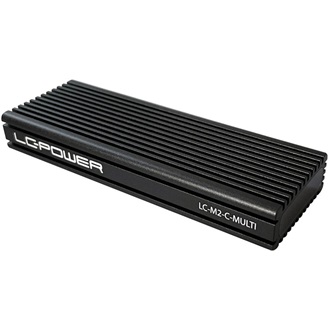 LC-Power LC-M2-C-MULTI-2 M.2 2280 PCIe NVMe / SATA3 USB3.2 Gen 2×1 C külső ház fekete
