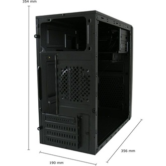 LC-Power 2015MB táp nélküli MT Mini Tower számítógépház fekete
