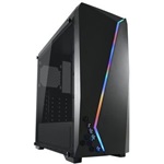 LC-Power 700B Hexagon táp nélküli ablakos Mid Tower számítógépház fekete
