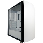 LC-Power 713W Bright_Sail_X táp nélküli ablakos Mid Tower számítógépház fehér-fekete