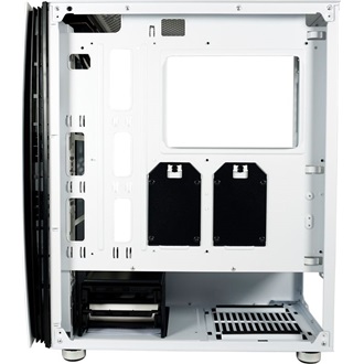 LC-Power 713W Bright_Sail_X táp nélküli ablakos Mid Tower számítógépház fehér-fekete