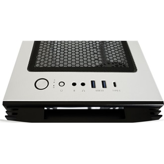 LC-Power 713W Bright_Sail_X táp nélküli ablakos Mid Tower számítógépház fehér-fekete