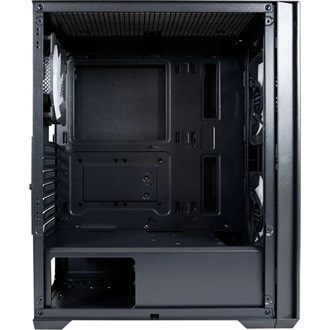LC-Power 717B Meshwork_L Dark táp nélküli ablakos Mid Tower számítógépház fekete