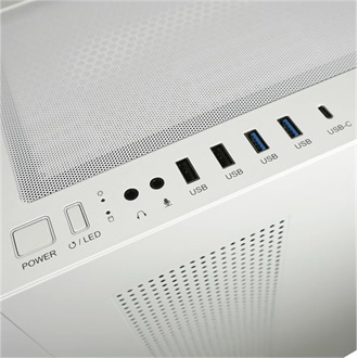 LC-Power 806W Crosswind X táp nélküli ablakos Mid Tower számítógépház fehér