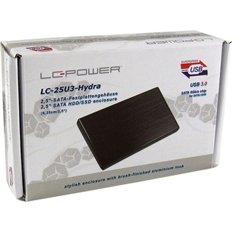 LC-Power LC-25U3-HYDRA 2.5" SATA3 USB3.0 külső ház szürke
