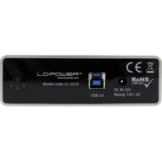 LC-Power LC-35U3 3.5" SATA3 USB3.0 külső ház fekete (aluminium)