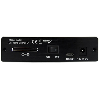 LC-Power LC-35U3-BECRUX 3.5" SATA3 külső ház fekete (aluminium)