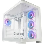 LC-Power LC-8001W táp nélküli ablakos Mid Tower számítógépház fehér
