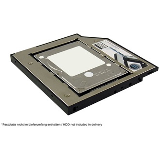 LC-Power LC-ADA-525-25-NB 5.25" SATA3 beépítő keret fekete