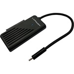 LC-Power LC-ADA-USB-SATA-NVME 1db M.2 1db SATA 3 -> 1db USB-C 3.2 Gen2 F/M adapter fekete