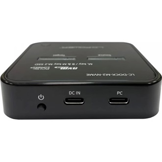 LC-Power LC-DOCK-M2-NVME M.2 2280 PCIe NVMe USB3.2 Gen2×1 C dokkoló fekete