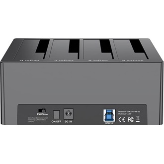 LC-Power LC-DOCK-U3-4B-V2 2,5/3,5" SATA3 USB3.0 dokkoló fekete