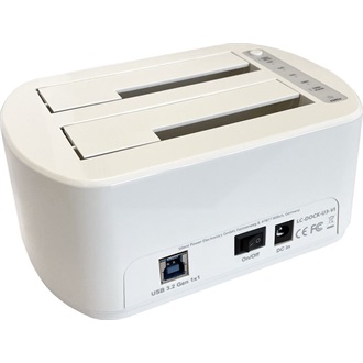 LC-Power LC-DOCK-U3-VI 2.5/3.5" SATA3 USB3.0 dokkoló fehér