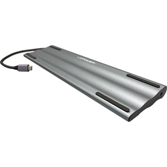 LC-Power LC-HUB-C-MULTI-8 8-port 100W USB-C dokkoló szürke