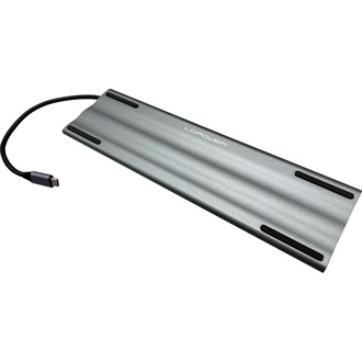 LC-Power LC-HUB-C-MULTI-8 8-port 100W USB-C dokkoló szürke
