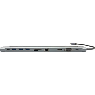 LC-Power LC-HUB-C-MULTI-8 8-port 100W USB-C dokkoló szürke