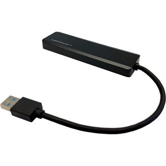 LC-Power LC-HUB-U3-4-V2 5-portos USB3.0 hub fekete