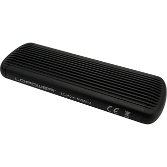 LC-Power LC-M2-C-NVME-2 M.2 2280 PCIe NVMe USB-C 3.2 Gen2×1 külső ház fekete