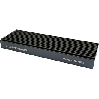 LC-Power LC-M2-C-NVME-3 M.2 2280 PCIe NVMe USB3.2 Gen2×1 C külső ház fekete