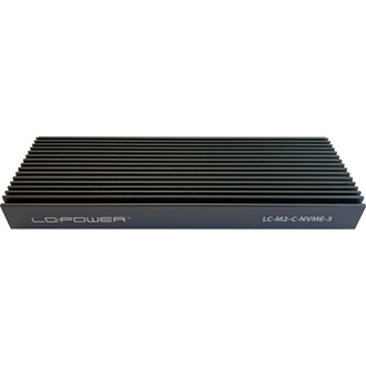 LC-Power LC-M2-C-NVME-3 M.2 2280 PCIe NVMe USB3.2 Gen2×1 C külső ház fekete