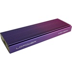 LC-Power LC-M2-C-USB4 M.2 2280 PCIe NVMe USB4 külső ház ezüst