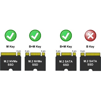 LC-Power LC-M2-C-USB4 M.2 2280 PCIe NVMe USB4 külső ház ezüst