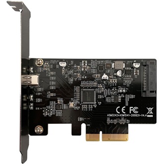 LC-Power LC-PCI-C-USB32-2X2 USB 3.2 Gen 2x2 1-port PCIe x4 bővítőkártya szürke