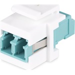 StarTech LC Duplex -> LC Duplex F/F keystone modul fehér-kék