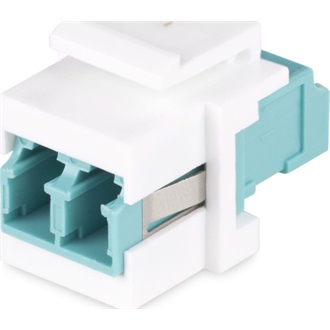 StarTech LC Duplex -> LC Duplex F/F keystone modul fehér-kék