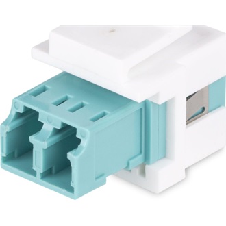 StarTech LC Duplex -> LC Duplex F/F keystone modul fehér-kék