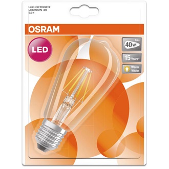 Osram STAR CL Edison FIL 40 non-dim E27 LED fényforrás