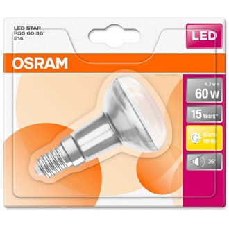 Osram STAR 60 36° non-dim E14 LED fényforrás