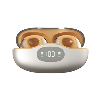 LENOVO ERAZER EX05 bluetooth fülhallgató SZTEREO (v5.4, TWS, fülre csíptethető, aktív zajszűrő + töltőtok) BÉZS