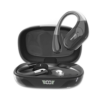 LENOVO ERAZER XF51 bluetooth fülhallgató SZTEREO (v6.0, TWS, fülre akasztható, zajszűrő, mikrofon + töltőtok) FEKETE