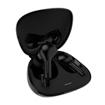 LENOVO HT06 Bluetooth fülhallgató SZTEREO v5.0, zajszűrő + töltőtok, FEKETE