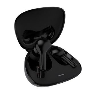 LENOVO HT06 Bluetooth fülhallgató SZTEREO v5.0, zajszűrő + töltőtok, FEKETE