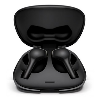 LENOVO HT06 Bluetooth fülhallgató SZTEREO v5.0, zajszűrő + töltőtok, FEKETE