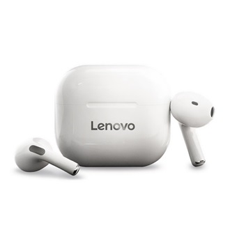 LENOVO LIVEPODS LP40 Bluetooth fülhallgató SZTEREO v5.0, zajszűrő + töltőtok, FEHÉR